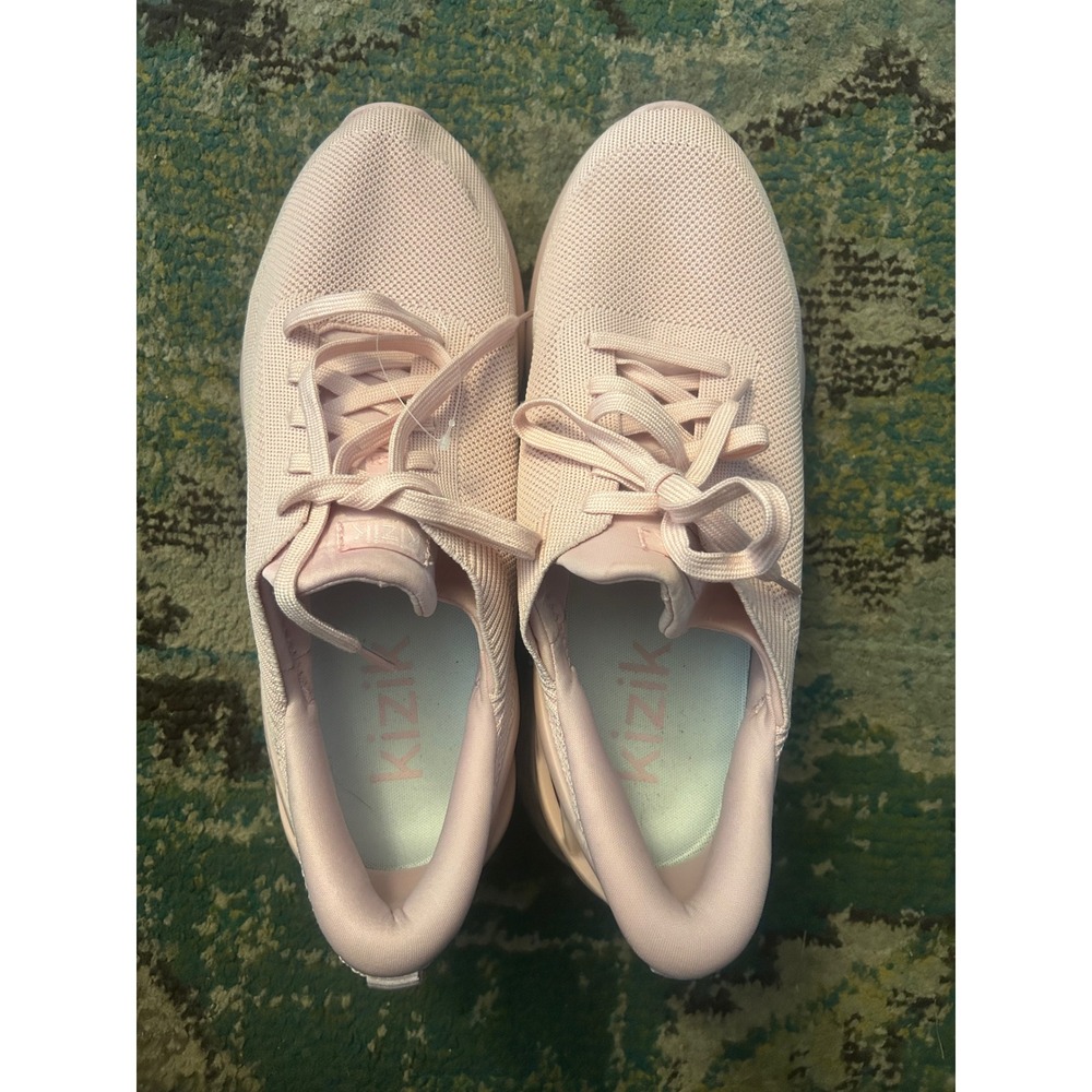 Kizik Lima Hands-Free Slip On Sneakers Pink Blush Knit Walking Shoes M11/W12.5